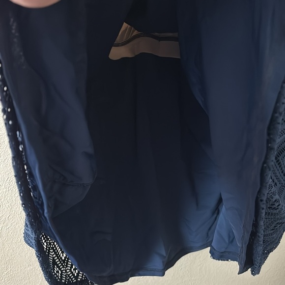 Catherine’s Lace Tankini Swim Top Women’s Plus Size 32W Navy Blue 5X NWT - Picture 6 of 9